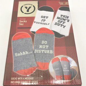 (2)‎ Pair Funny Message Comfortable Socks